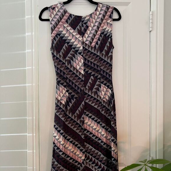 Nic & Zoe Women's multicolor Elegant Edit Sheath Dress Petite Small Knee Length - Picture 3 of 5